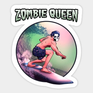 Ghost Inspired Zombie Queen Ghuleh Art Sticker